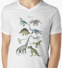 Dinosaurs Men's V-Neck T-Shirt