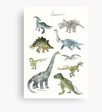 Dinosaurier Metallbild