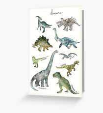 Dinosaurs Greeting Card