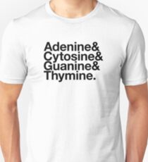 Adenine & Cytosine & Guanine & Thymine. - black design Unisex T-Shirt