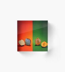 Apple and onion Acrylic Block