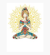 Yoga Om Chakras Mindfulness Meditation Zen 4 Photographic Print