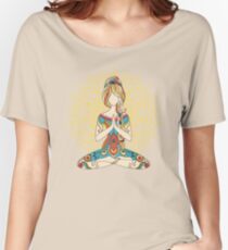 Yoga Om Chakras Mindfulness Meditation Zen 4 Women's Relaxed Fit T-Shirt