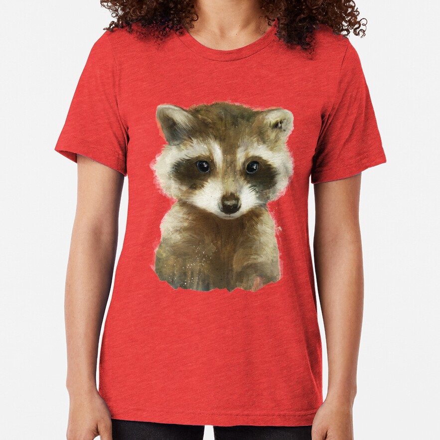 Little Raccoon Tri-blend T-Shirt