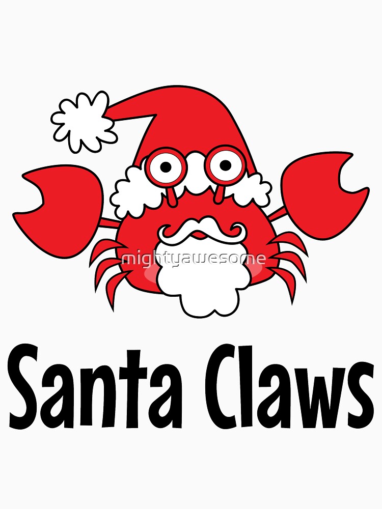 santa claws crab shirt