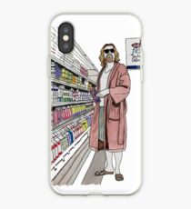Jeffrey Lebowski and Milk. AKA, the Dude. iPhone Case