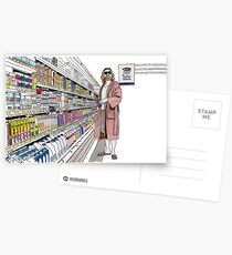 Jeffrey Lebowski und Milch. AKA, der Typ. Postkarten