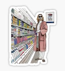 Jeffrey Lebowski and Milk. AKA, the Dude. Sticker