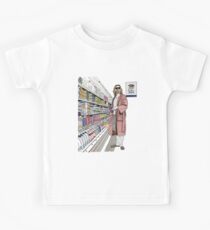 Jeffrey Lebowski and Milk. AKA, the Dude. Kids Tee