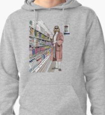 Jeffrey Lebowski and Milk. AKA, the Dude. Pullover Hoodie