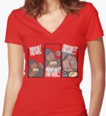This is How A Burger Is Supposed to be... Women's Fitted V-Neck T-Shirt
