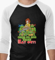 Chicks Dig Guys That Eat Out Men's Baseball ¾ T-Shirt