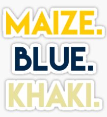 Michigan Khaki (darker) Sticker