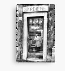 The barber Canvas Print
