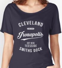 Smiths Dock TEESSIDE MIDDLESBROUGH BORO MFC Women's Relaxed Fit T-Shirt