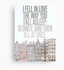 The Way You Fall Asleep Canvas Print
