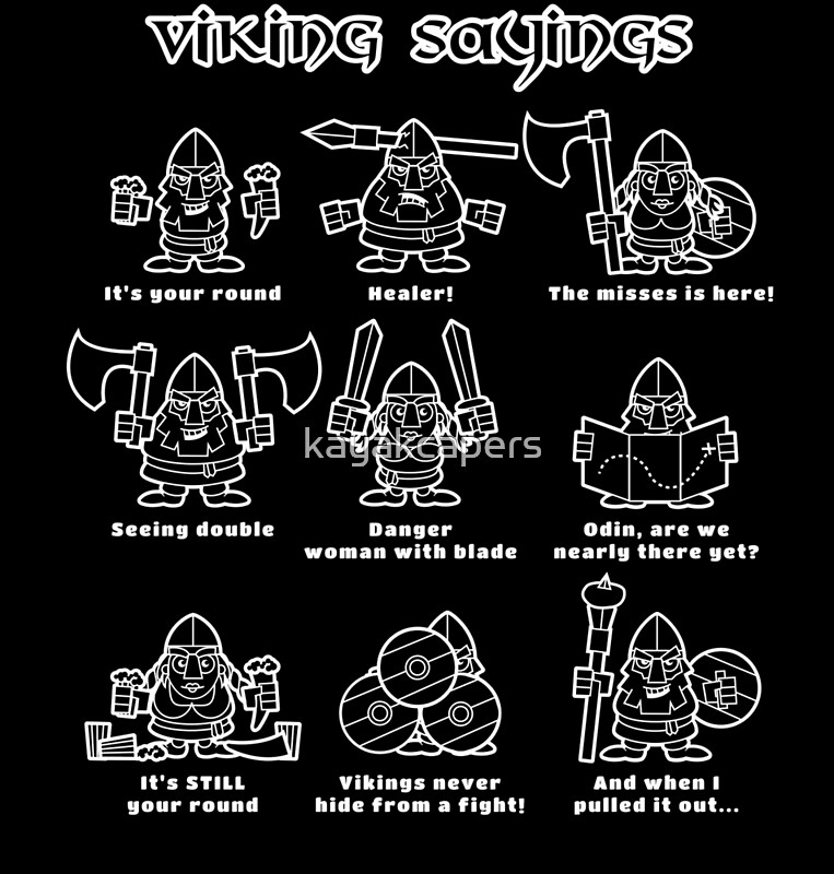 "Viking Sayings" Canvas Prints by kayakcapers | Redbubble