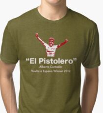 Alberto Contador Vuelta Winner 2012 Tri-blend T-Shirt