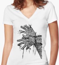 Camiseta entallada de cuello en V UpRooted