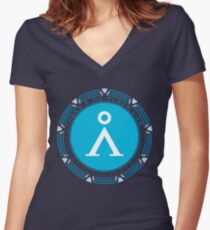 There's No Place Like Home Women's Fitted V-Neck T-Shirt
