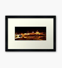 Shining city of Lyon, France Framed Print