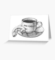 Male Tears & White Fragility Greeting Card