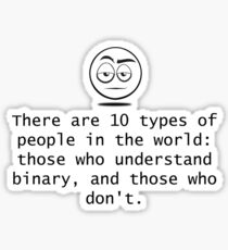 Binary? Sticker