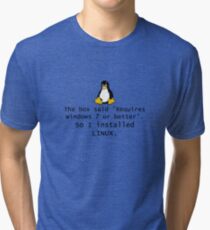 Linux Tri-blend T-Shirt