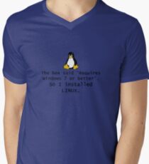 Linux Men's V-Neck T-Shirt