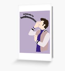 Technically I'm HoooOomeless Greeting Card