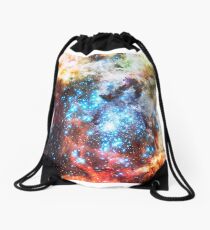 Colorful Star Cluster Drawstring Bag