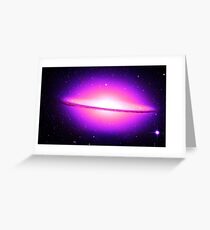 Pink Super Galaxy Greeting Card