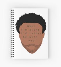 Childish Gambino Lyric Design Spiral Notebook