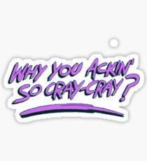 Why you ackin' so cray-cray? Sticker