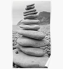 Stacked Rocks Poster