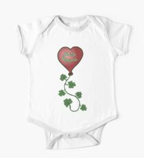Irish Charm Shamrock String Heart Balloon One Piece - Short Sleeve