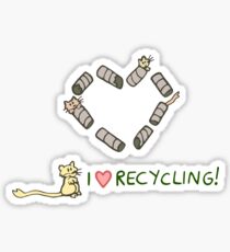 Gerbils Love Recycling Sticker