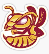 angry female hornet mascot Sticker