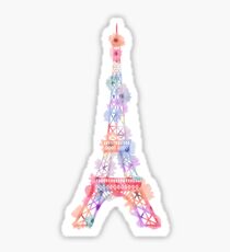 Flower Eiffel Tower Paris Sticker