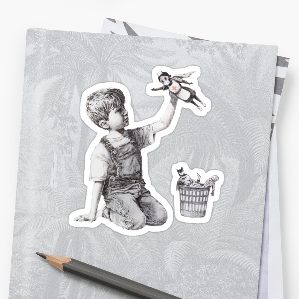 "Game Changer - Banksy" Sticker by Luna7 | Redbubble