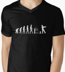 Zombie Evolution Men's V-Neck T-Shirt