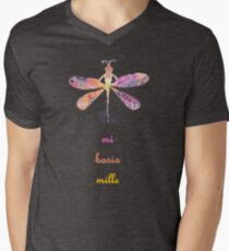 Da mi Basia Mille T-Shirt mit V-Ausschnitt für Männer