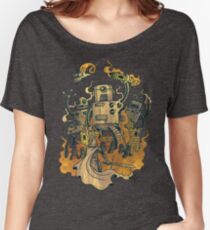 Camiseta ancha para mujer Los robots salen en Knight