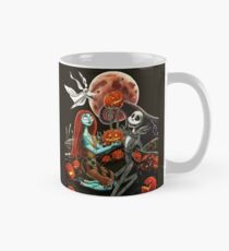 Taza clásica Jack y Sally Pumpkin Patch