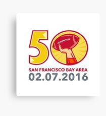 50 Pro Football Championship Sunday 2016 Canvas Print