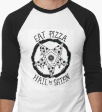 Iss Pizza Hagel Satan Baseballshirt für Männer