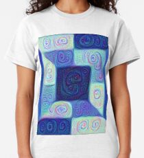 DeepDream Color Squares Visual Areas 5x5K v15 Classic T-Shirt
