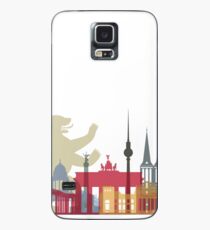 Berliner Skyline Poster Hülle & Klebefolie für Samsung Galaxy