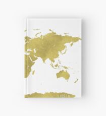 Weltkarte GOLD Notizbuch