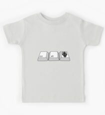 ctrl + alt + DELETE!!! Kids Tee
